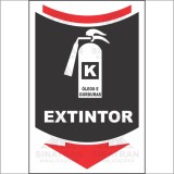 Extintor - K - Óleos e gorduras